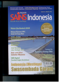 Image of INDONESIA MESTINYA SWASEMBADA GARAM EDISI 58 OKTOBER 2016
