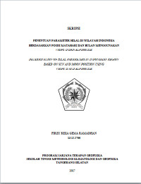 Image of Penentuan Parameter Hilal di Wilayah Indonesia Berdasarkan Posisi Matahari dan Bulan menggunakan VSOP87D DAN ELP2000-82B