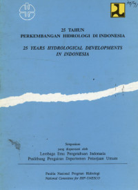 Image of 25 tahun perkembangan hidrologi di indonesia