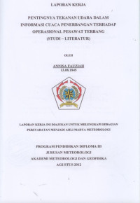 Image of KAJIAN CUACA EKSTRIM (ANGIN KENCANG) DI BANDARA INTERNASIONAL LOMBOK DENGAN MODEL WRF TANGGAL 15 MARET 2012