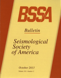 Image of BSSA Buletin Seimological Society of America Volume 103 Number 5 October 2013