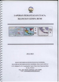 Image of Buletin laporan pemantauan cuca,iklim dan gempa bumi juli 2013