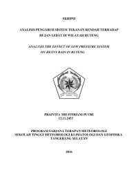Image of ANALISIS PENGARUH SISTEM TEKANAN RENDAH TERHADAP HUJAN LEBAT DI WILAYAH RUTENG