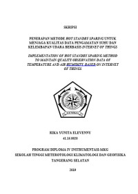 Image of PENERAPAN METODE HOT STANDBY SPARING UNTUK MENJAGA KUALITAS DATA PENGAMATAN SUHU DAN KELEMBAPAN UDARA BERBASIS INTERNET OF THINGS
