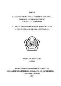 Image of KARAKTERISTIK SEA BREEZE FRONT
DAN KAITANNYA TERHADAP AKTIVITAS KONVEKTIF
DI PANTAI UTARA JAKARTA
