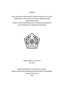Image of Rancang Bangun Pengukuran Arah dan Kecepatan Angin Sebenarnya (True Wind) pada Kapal Berbasis Radio Telemetri 433 MHz
