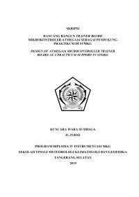 Image of RANCANG BANGUN TRAINER BOARD  MIKROKONTROLER ATMEGA16 SEBAGAI PENDUKUNG PRAKTIKUM DI STMKG