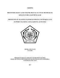 Image of PROTOTIPE BAHAN AJAR TEKNIK DIGITAL II UNTUK MENDUKUNG KEGIATAN BELAJAR MENGAJAR