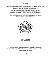 Image of PEMANFAATAN INTERNET OF THINGS (IOT) SEBAGAI SISTEM KOMUNIKASI PADA EVAPORIMETER DIGITAL