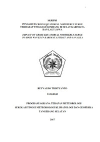 Image of PENGARUH CROSS EQUATORIAL NORTHERLY SURGE TERHADAP TINGGI GELOMBANG DI SELAT KARIMATA DAN LAUT JAWA