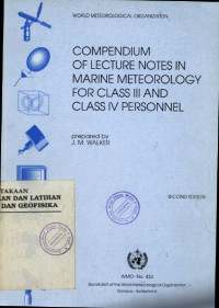 Image of Compendium Of Lecture Notes In Climatology For Class III Meteorological Personnel