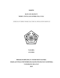 Image of RANCANG BANGUN MODUL INSTALASI LISTRIK TIGA FASA