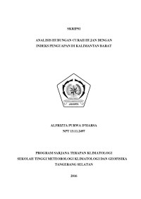Image of ANALISIS HUBUNGAN CURAH HUJAN DENGAN INDEKS PENGUAPAN DI KALIMANTAN BARAT