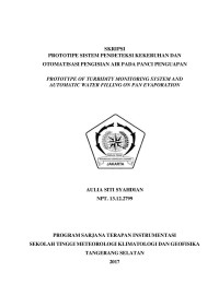 Image of PROTOTIPE SISTEM PENDETEKSI KEKERUHAN DAN OTOMATISASI PENGISIAN AIR PADA  PANCI PENGUAPAN