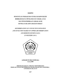 Image of PENENTUAN INISIASI DAN EVOLUSI KONVEKTIF BERBASIS DATA PENGAMATAN UDARA ATAS DAN PENGINDERAAN JARAK JAUH DI WILAYAH JAWA BAGIAN BARAT