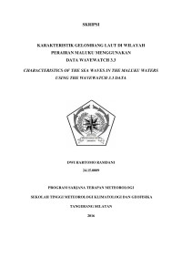 Image of KARAKTERISTIK GELOMBANG LAUT DI WILAYAH PERAIRAN MALUKU MENGGUNAKAN DATA WAVEWATCH 3.3