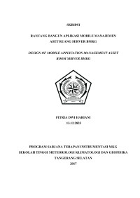 Image of RANCANG BANGUN APLIKASI MOBILE MANAJEMEN ASET RUANG SERVER BMKG