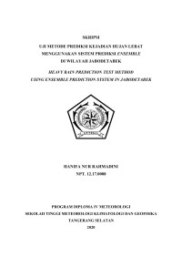 Image of Uji Metode Prediksi Kejadian Hujan Lebat Menggunakan Sistem Prediksi Ensemble Di Wilayah Jabodetabek