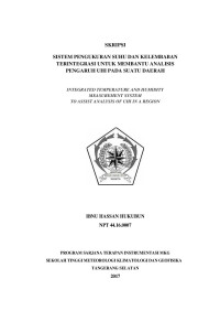 Image of Sistem Pengukuran Suhu Dan Kelembaban Terintegrasi Untuk Membantu Analisis Pengaruh UHI Pada Suatu Daerah