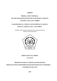 Image of PROFIL ANGIN VERTIKAL SECARA KLIMATOLOGIS DI WILAYAH MEDAN, PADANG, JAKARTA, PALU, DAN AMBON