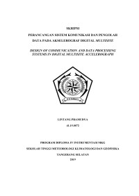 Image of PERANCANGAN SISTEM KOMUNIKASI DAN PENGOLAH DATA PADA AKSELEROGRAF DIGITAL MULTISITE