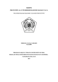 Image of PROTOTIPE ALAT PEMBERSIH RADOME RADAR CUACA