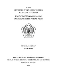 Image of SISTEM MONITORING BEBAN LISTRIK PELANGGAN SATU PHASA