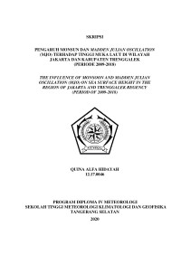 Image of Pengaruh Monsun dan Madden Julian Oscillation (MJO) terhadap Tinggi Muka Laut di Wilayah Jakarta dan Kabupaten Trenggalek (Periode 2009-2018)