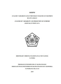 Image of ANALISIS VARIABILITAS DAN PROYEKSI CURAH HUJAN EKSTREM DI JAWA BARAT