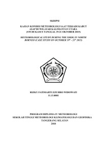 Image of KAJIAN KONDISI METEOROLOGI SAAT TERJADI KABUT ASAP DI WILAYAH KALIMANTAN UTARA (STUDI KASUS TANGGAL 19-21 OKTOBER 2015)