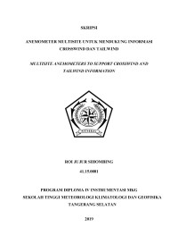 Image of ANEMOMETER MULTISITE UNTUK MENDUKUNG INFORMASI CROSSWIND DAN TAILWIND