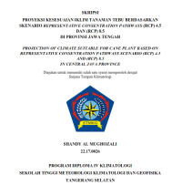 Image of Proyeksi Kesesuaian Iklim Tanaman Tebu Berdasarkan  Skenario Representative Consentration Pathways (Rcp) 4.5 Dan (Rcp) 8.5  Di Provinsi Jawa Tengah