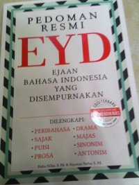 Image of Pedoman Resmi EYD Ejaan Bahasa Indonesia yang Disempurnakan