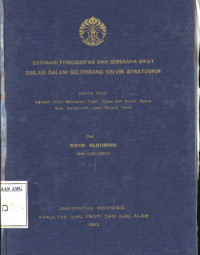 Image of Estimasi Periodisitas Dan Beberapa Sifat Osilasi Dalam Gelombang Kelvin Stratosfer