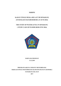 Image of KAJIAN TINGGI MUKA AIR LAUT DI SEMARANG
(STUDI KASUS BANJIR ROB BULAN JUNI 2016)