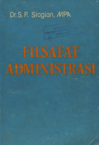 Image of Filsafat Administrasi