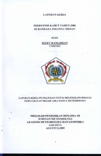 Image of Frekuensi Kabut Tahun 2006 Di Bandara Polonia Medan