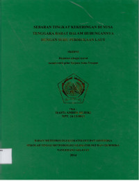 Image of SEBARAN TINGKAT KEKERINGAN DI NUSA
TENGGARA BARAT DALAM HUBUNGANNYA
DENGAN SUHU PERMUKAAN LAUT
