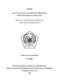 Image of RANCANG BANGUN AUTOTRACKING THEODOLITE UNTUK PENGAMATAN UDARA ATAS
