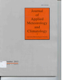 Image of Journal of Applied Meteorology and Climatology vol 54 number 10 (october 2015)