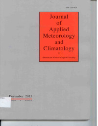 Image of Journal of Applied Meteorology and Climatology vol 54 number 12 (December 2015)