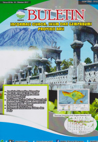 Image of BULETIN INFORMASI CUACA, IKLIM DAN GEMPABUMI PROVINSI BALI TAHUN XI NO.10 OKTOBER 2017