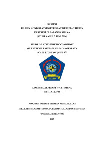 Image of KAJIAN KONDISI ATMOSFER SAAT KEJADIAN HUJAN EKSTREM DI PALANGKARAYA (STUDI KASUS 3 JUNI 2016)