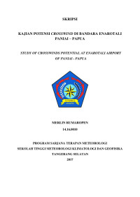 Image of KAJIAN POTENSI CROSSWIND DI BANDARA ENAROTALI PANIAI - PAPUA