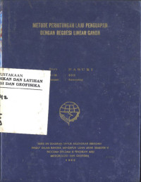 Image of Metode Perhitungan Laju Penguapan dengan Regresi Linear Ganda