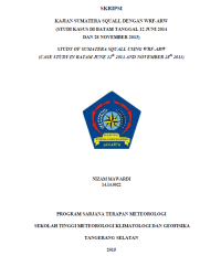 Image of JURNAL KAJIAN SUMATERA SQUALL DENGAN WRF-ARW
(STUDI KASUS DI BATAM TANGGAL 12 JUNI 2014)