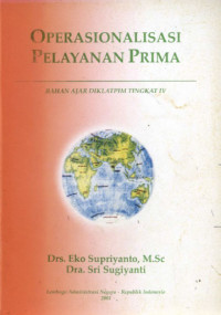 Image of OPERASIONALISASI PELAYANAN PRIMA