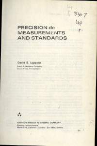 Image of Precission dc; Measurements and Standards