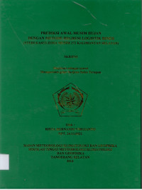 Image of PREDIKSI AWAL MUSIM HUJAN
DENGAN METODE REGRESI LOGISTIK BINER
(STUDI KASUS ZONA MUSIM 272 KALIMANTAN SELATAN)