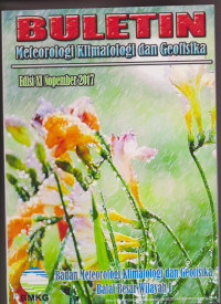 Image of BULETIN METEOROLOGI KLIMATOLOGI DAN GEOFISIKA EDISI XI NOPEMBER 2017
